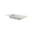 Lavabo de salle de bain pour salle de bain en résine solide, blanc mat, 39,77 po de profondeur, 18,62 po de largeur, 6,52 po de hauteur, 27,15 lb, Compatibilité spatiale universelle