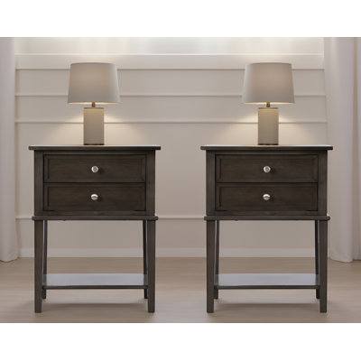 Zeist Grey Nightstand Set Of 2
