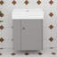 Meuble-lavabo flottant 21,6 po avec lavabo, rangement ouvert à gauche
