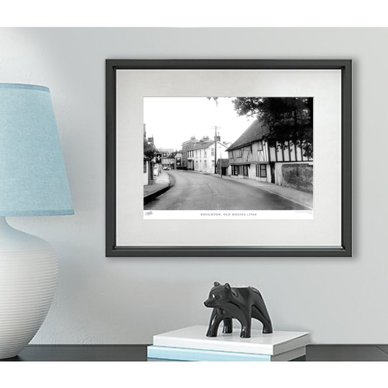 Boughton, Old Houses C1960 1 Piece Single Picture Frame Wall Art, 28cm H x 36cm W x 2.3cm D