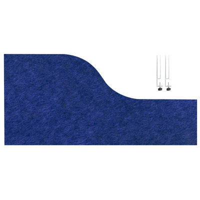 Panneaux d'intimité Soundsorb Edge Clip - 48 po x 12 po - 24 po Wave