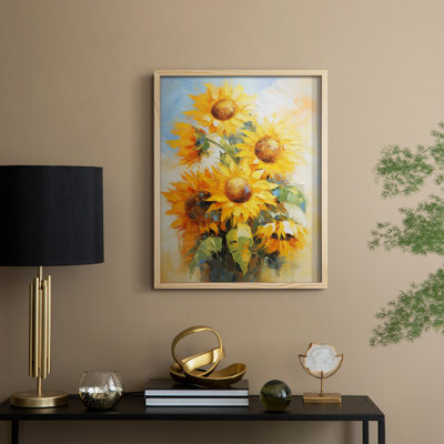 Impression encadrée FLORAL Series CDLIV - bois massif
