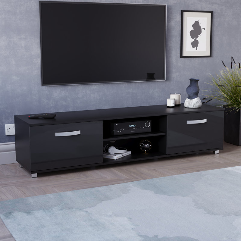 Muskoka TV Stand, 38cm H x 160cm L x 40cm W, Black