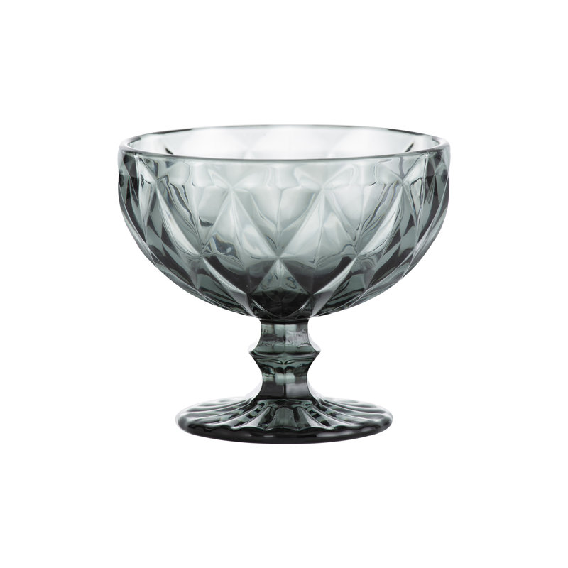 Gemstone Sundae Dishes/Desert Bowls, Grey