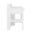 Lit mezzanine simple avec tablettes et garde-robe-702283792