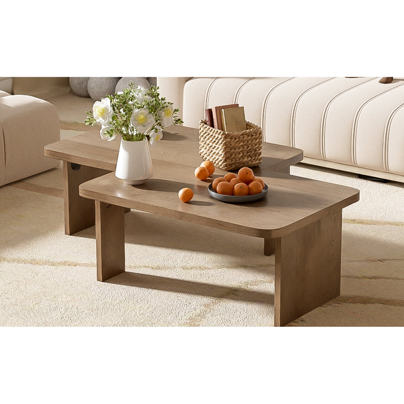 Ensemble de tables basses Modern Minimalist , Naturel