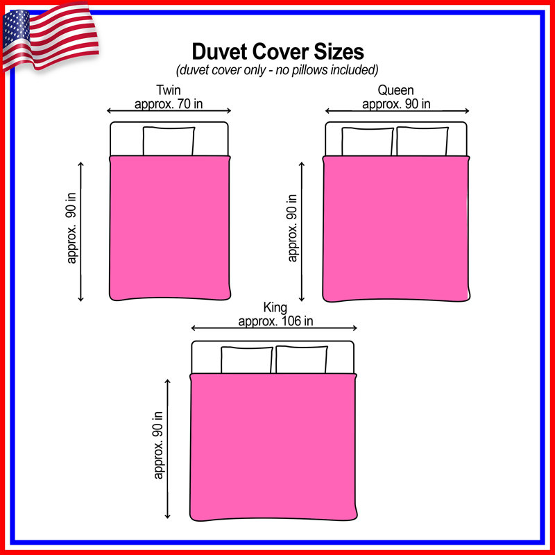 Solid Pink Background Duvet Covers, King