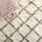 Benyam Hand Tufted Nz Wool/Cotton Geometric Rug in Ivory/Green-2089082372