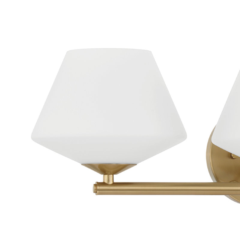 Hunter Celestial Valley 3 Light Bathroom Vanity Wall Light Fixture, Gold