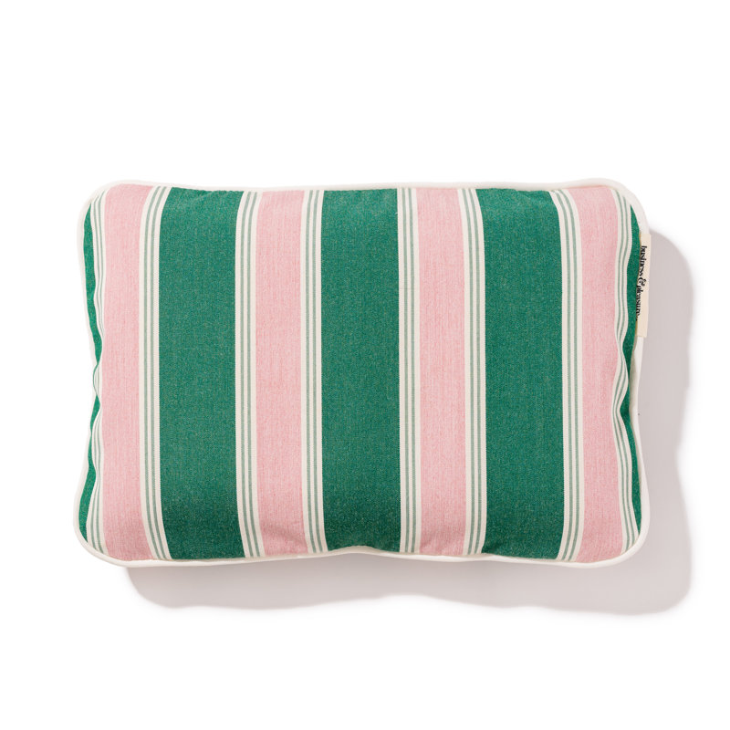 Inflatable Beach Pillow, Green/Pink