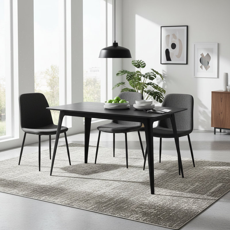 47'' Dining Table, Black
