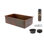 30" Hammered Copper Kitchen Single Basin Sink with Matching Drain and Accessories