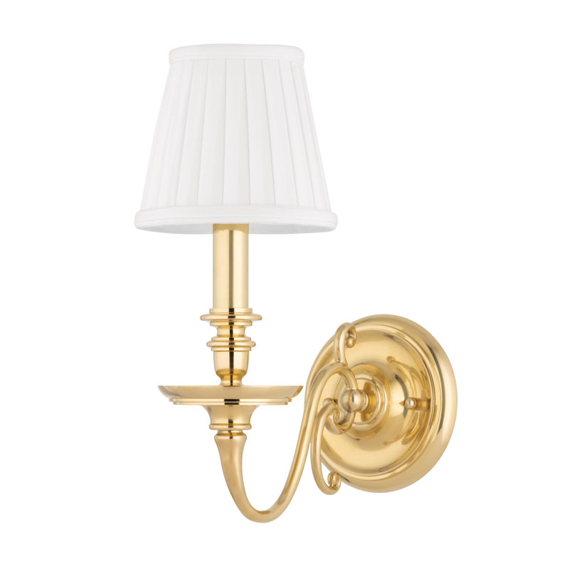 Charleston 1 - Light Wall Sconce, Aged Brass