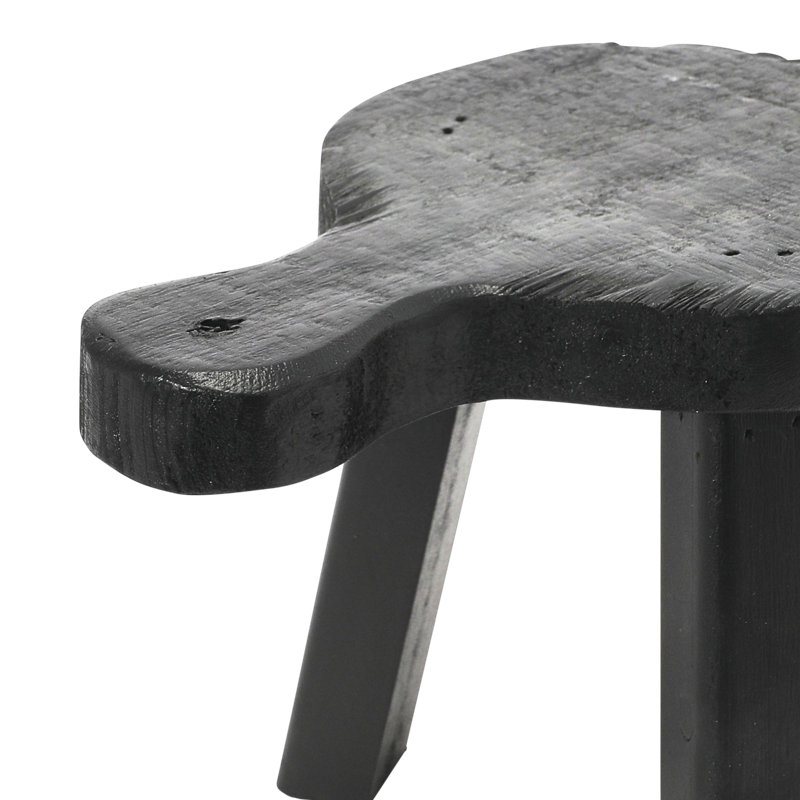 Piédestal décoratif en bois, Noir, noir, noir, noir