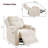 34.84" Wide Soft Chenille Power Recliner Chair with Swivel Function, Double Cup Holders and USB, Type-C Ports-1720364605