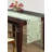 Elegant Light Green Lace Table Runner with European Embroidery Cutwork for Dining Table and Christmas Decor
