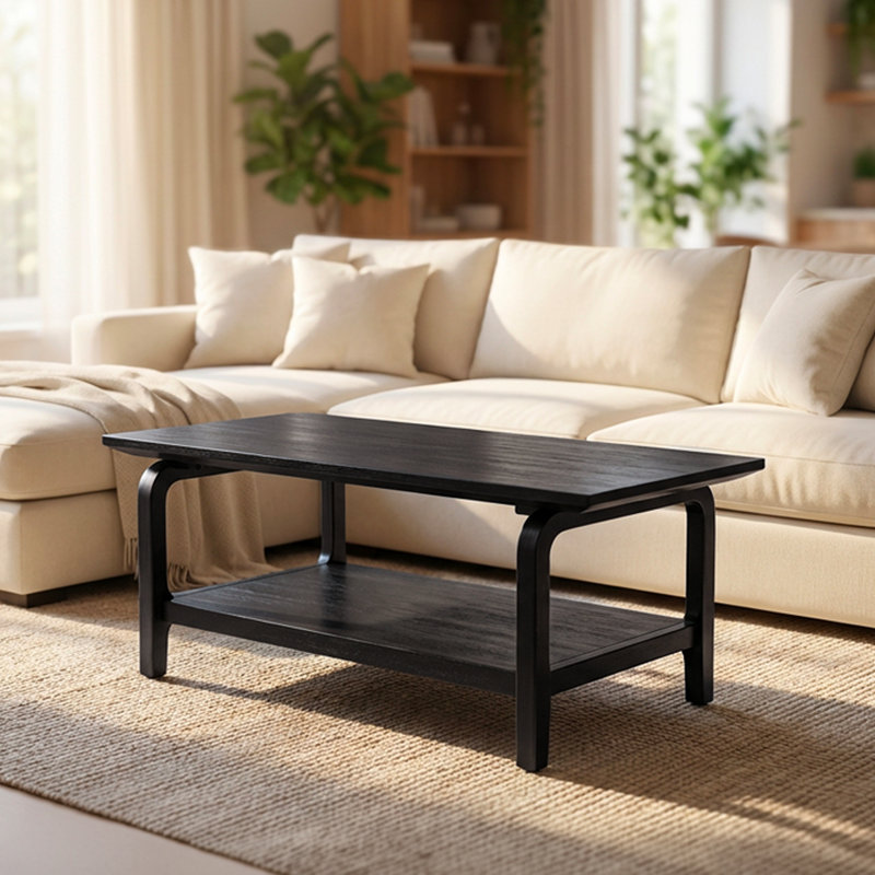 Table basse en bois Entwine