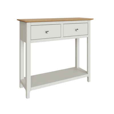Casiano 85cm Solid Wood 2 Drawer Console Table