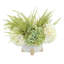 Floral Centerpiece with Hydrangeas and Ferns