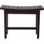 Maluku™ Lotus Patented Mocha Shield Teak Shower Bench