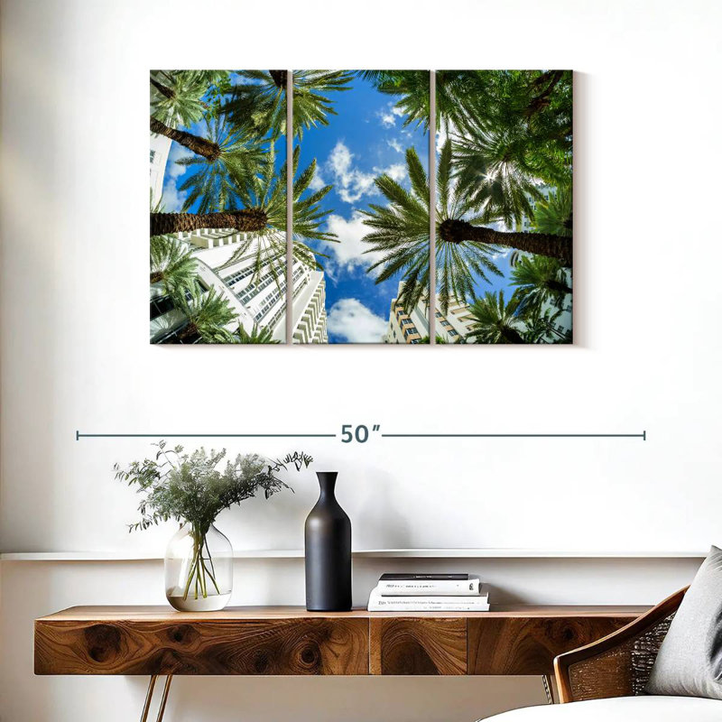 Under Miami Palms, H 24 po x l 38 po