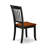 5 Piece Dining Table Set for 4 Includes a Round Kitchen Table with Dropleaf and 4 Kitchen Dining Chairs, Black & Cherry-219073357-176510559