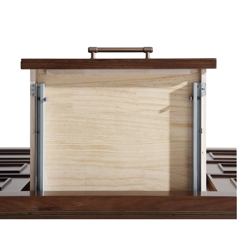 60" EBONY DOUBLE SINK VANITY DARK FINISH WITH WK-60D TOP 2" THICK WHITE NATURAL TOP, Brown, White