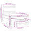Lit sommier avec matelas Vidaxl brun foncé-348805263