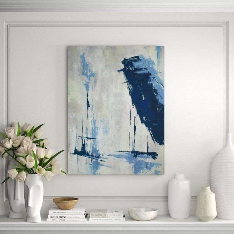 Foggy Cove I Print by Barclay Butera, Image Brush Gel, 32" H x 24" W