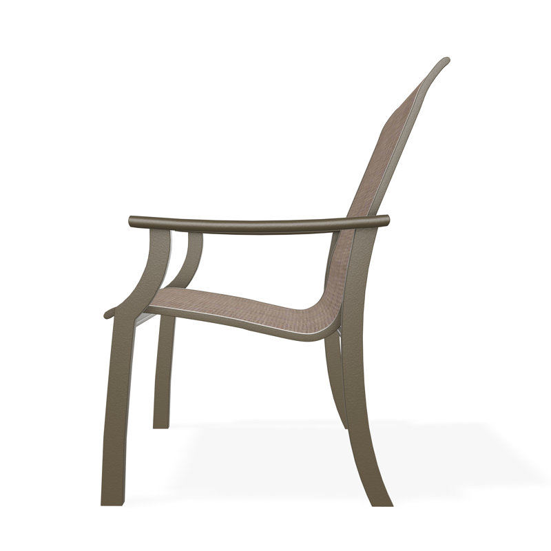 St. Catherine Polymer Outdoor Lounge Chair, Augustine Fennel Sunbrella®, Beachwood