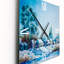 Petite ville en hiver - Horloge murale traditionnelle-1794139148