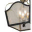 Lustre géométrique unique à 4 lumières Nashoma