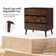 Haney 32.75'' H Mid-Century Modern 3 - Drawer Dresser with Built-in Charging and Solid Wood(Set of 2)