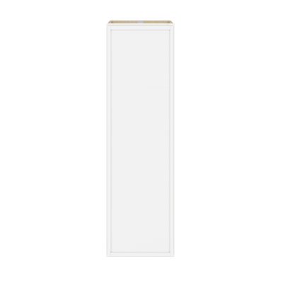 Modern White Birch Modular Wall Cabinet with Narrow-Frame Doors & Soft-Close Hardware for Kitchens and Multi-Use Spaces