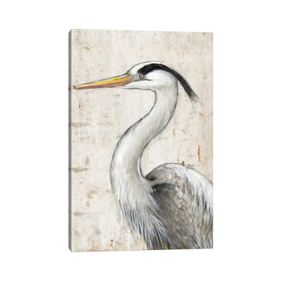 Grey Heron II 1 Piece Wrapped Canvas Painting