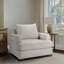 Oversized Upholstered Arm Chair Beige