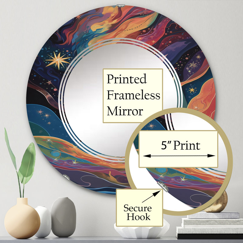 Miroir mural Wilmetta, 24 po x 24 po