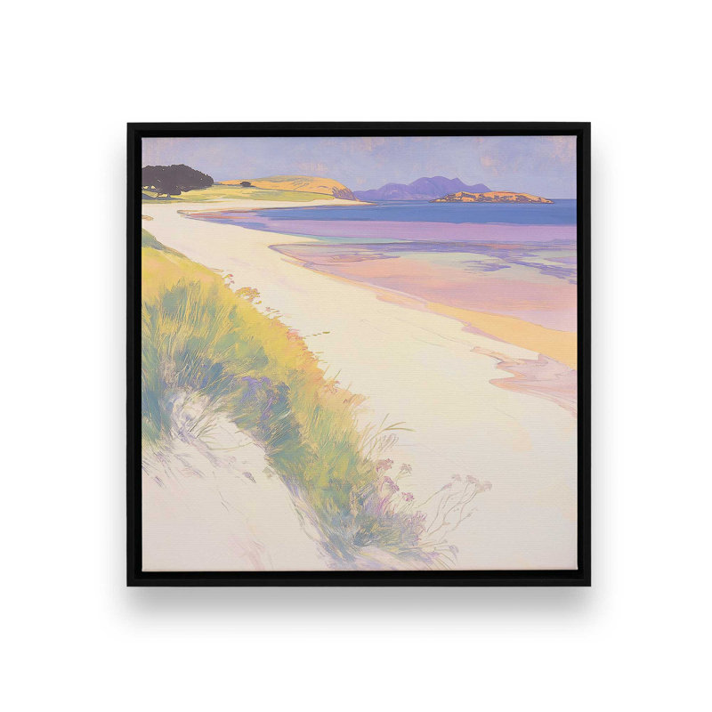«White Sands Cove II» par Walker Noble, reproduction d'art sur toile, H 30 po x l 30 po, Noir
