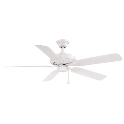 Edgewood 52 inch Indoor/Outdoor Ceiling Fan - Matte White with Matte White blades