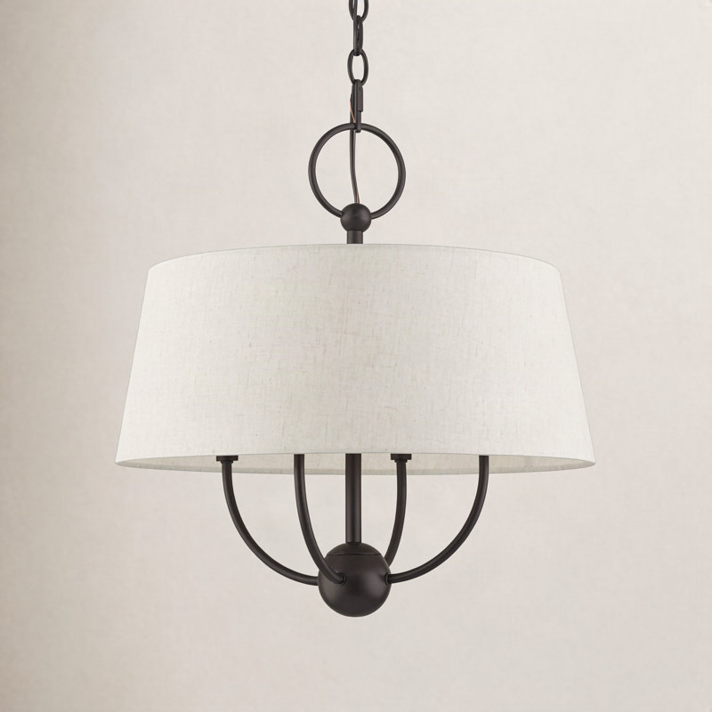 Desra 4 - Light Shaded Pendant, English Bronze