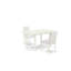L'ensemble de table de cuisine 3 pièces comprend une table de salle à manger rectangulaire avec rallonge papillon et 2 chaises Parson en similicuir blanc, lin blanc-263835396-263835397-263835422