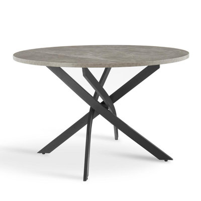 Gundolf Round Metal Base Dining Table