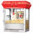 Foundation Popcorn Maker Machine - 6oz Popcorn Popper Electric Countertop Popper with 640W Stainless Steel Kettle, Old Maids Drawer, and Warming Tray by Great Northern Popcorn (Red)-33763030