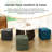 Ottoman Foot Rest Soft And Comfortable Ottoman Square Corduroy Woven Design Sofa Stool-273735022