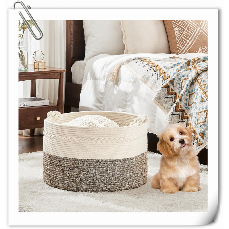 Beachcrest Home™ Fabric Decorative Basket