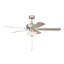 Ventilateur de plafond transitionnel intérieur / extérieur en nickel brossé 52 po avec trois ampoules DEL 3000K Gallant II-2023017340-2023017338