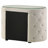  Peabody 2-drawer Upholstered Nightstand Bedside Table Ivory