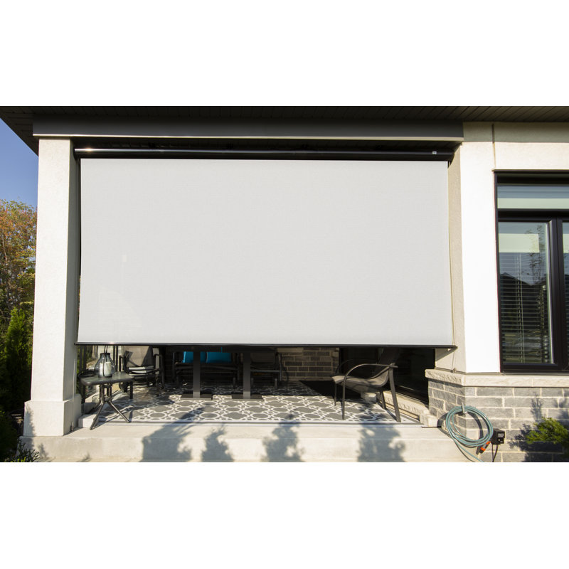 Store extérieur semi-transparent MultiShade, L 126 po x L 116 po, Blanc