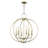 6 - Light Candle Style Globe Chandelier-907321521