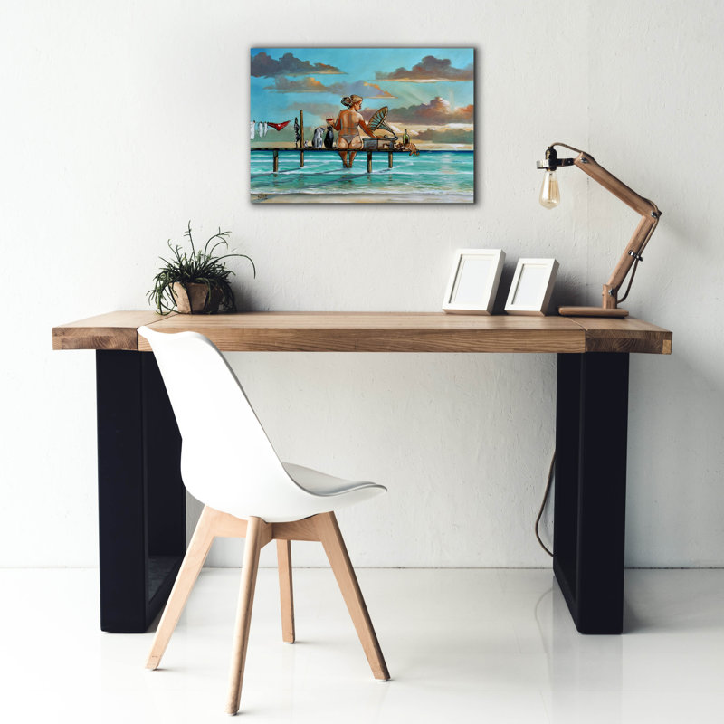  «Summer Song» par Ronald West, art mural sur toile, 26 po x 18 po, H 18 po x l 26 po